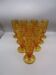 10 vintage amber champagne glasses