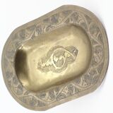 Empty moroccan brass pocket