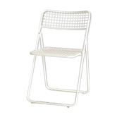 Vintage folding chair "Ted Net" by Niels Gammelgaard for Ikea 1976 white