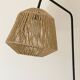 1970 lamp with a square sunflower tile base.