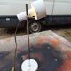 60s White Metal Lamp
