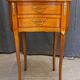 Louis XV style marquetry kidney bedside table