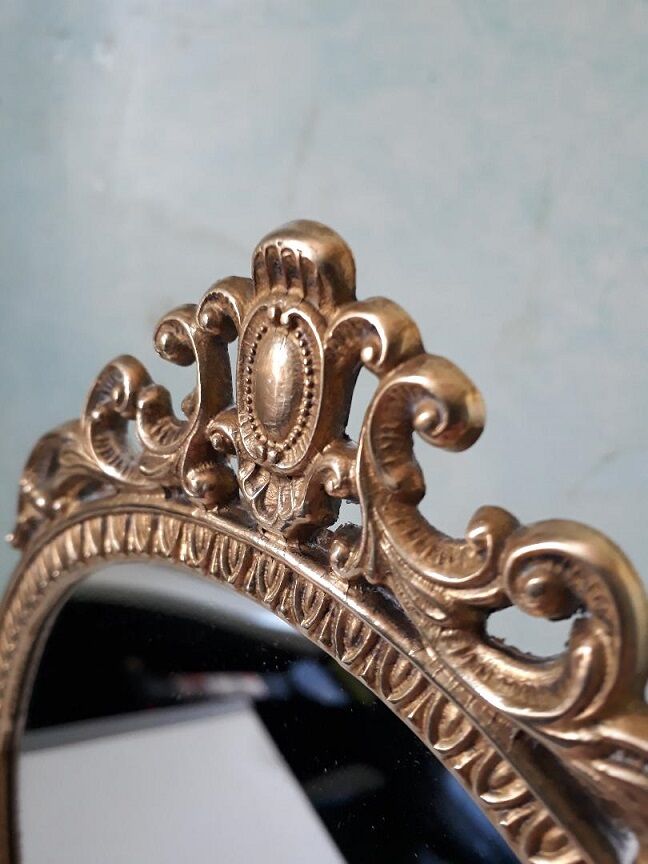 table Mirror in brass