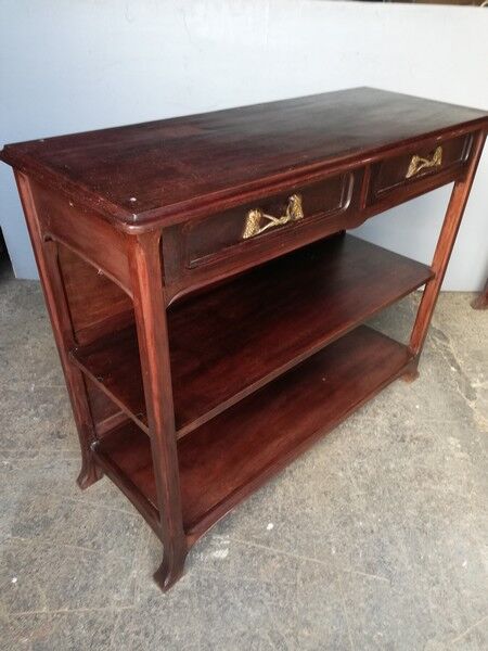 Georges Nowak console art nouveau 1900 mahogany