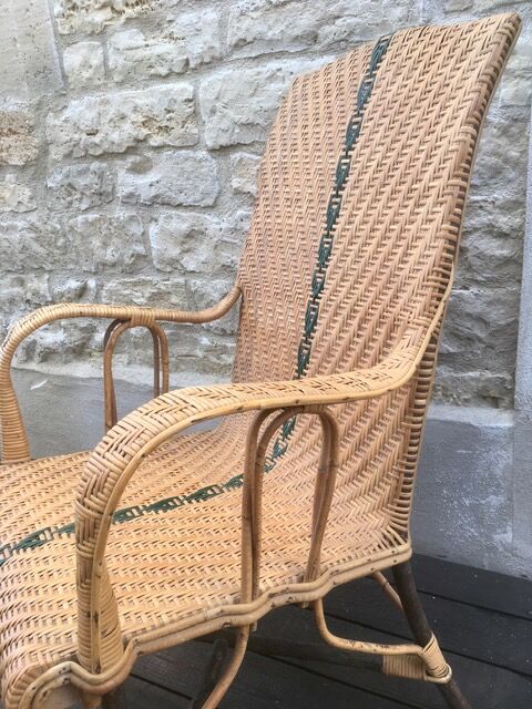 Old rattan chair
