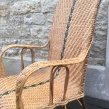 Old rattan chair