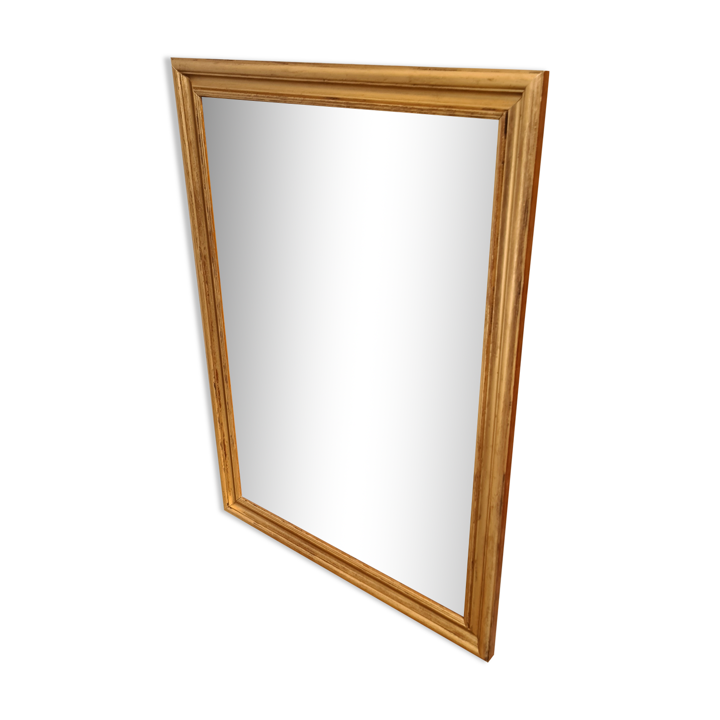 Gilded mirror on wood, 89x59
