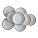 Lot of 8 small porcelain bread plates.