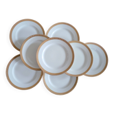 Lot of 8 small porcelain bread plates.