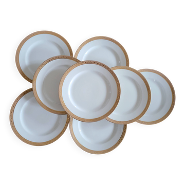 Lot of 8 small porcelain bread plates.