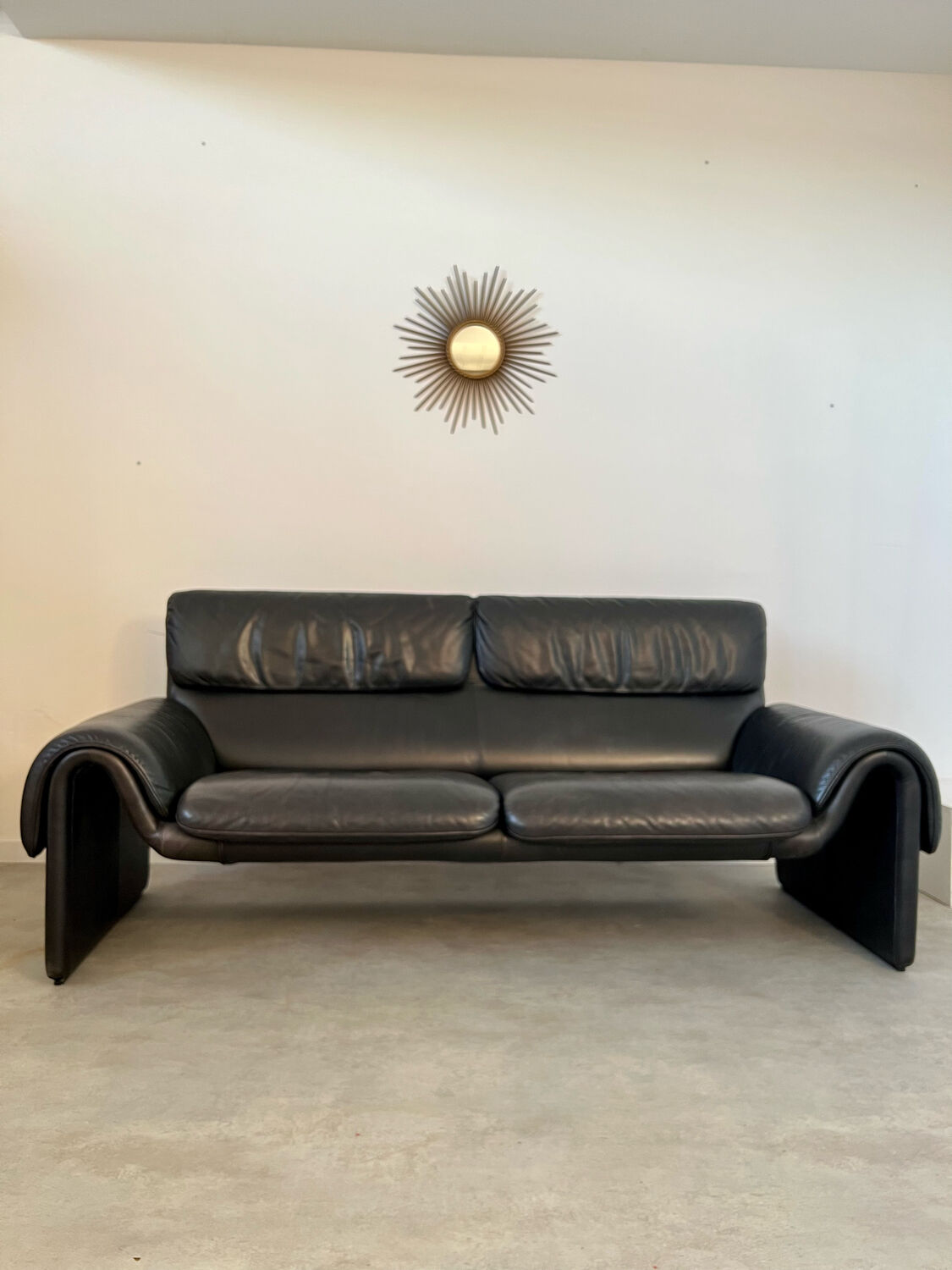Sofa DESEDE DS-2011 2/3 seater vintage leather design of the 80s