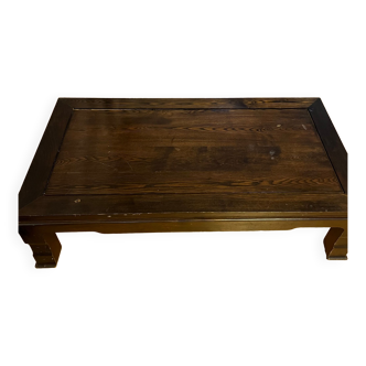 Solid wood coffee table