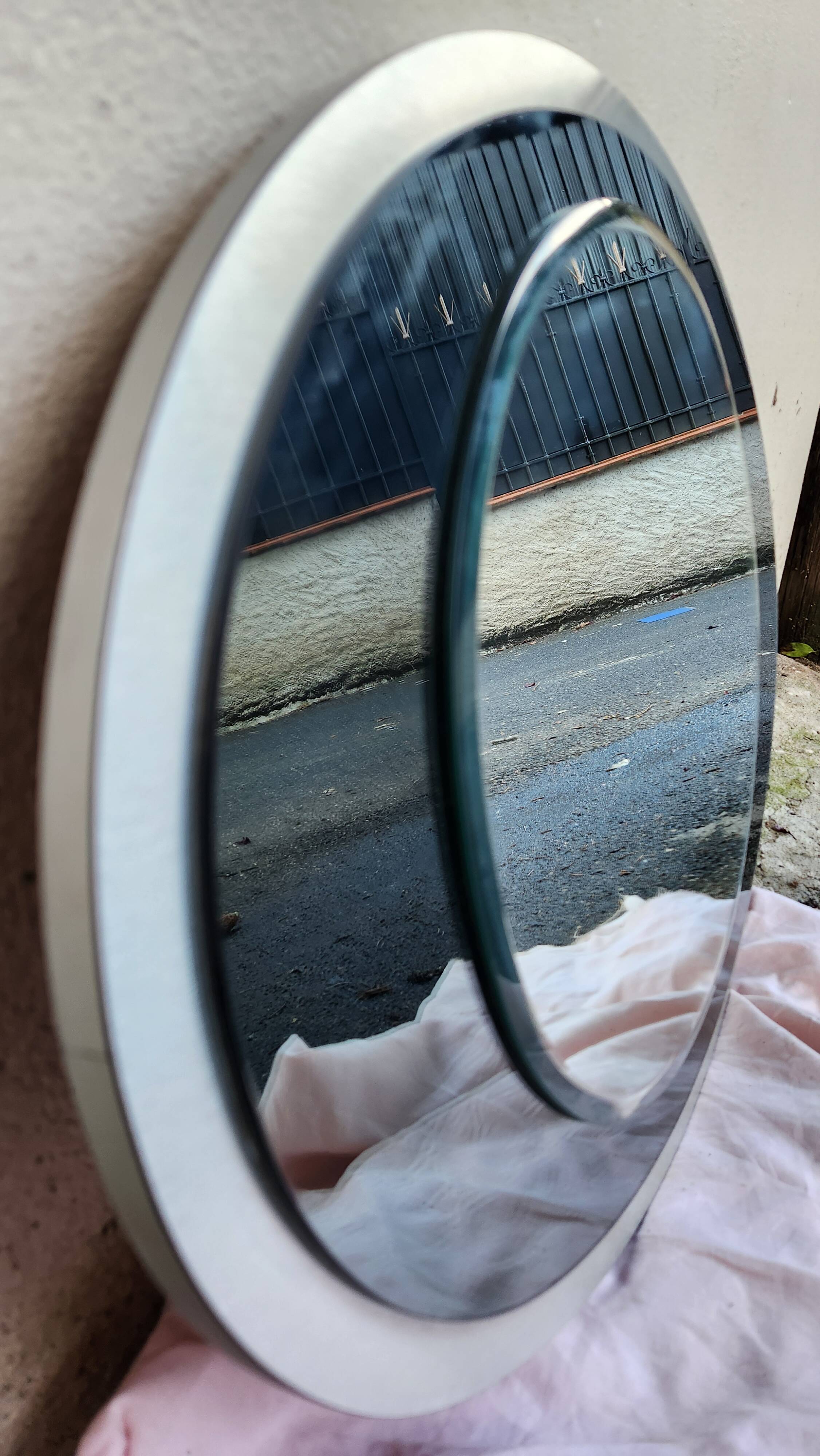 Miroir ovale GALVORAME des années 1970