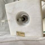 Vintage alabaster and brass table lamp