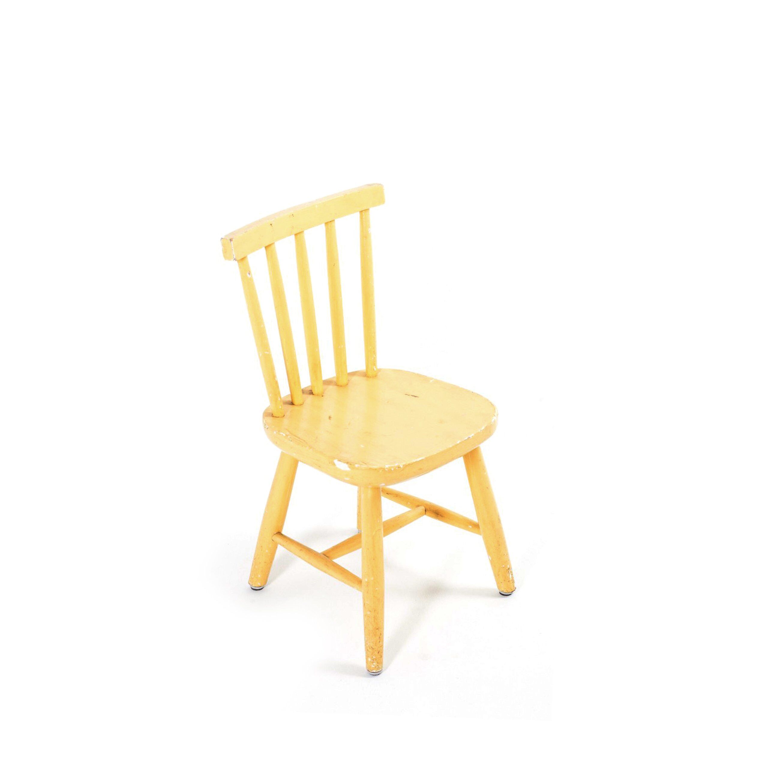 Yellow kids chair