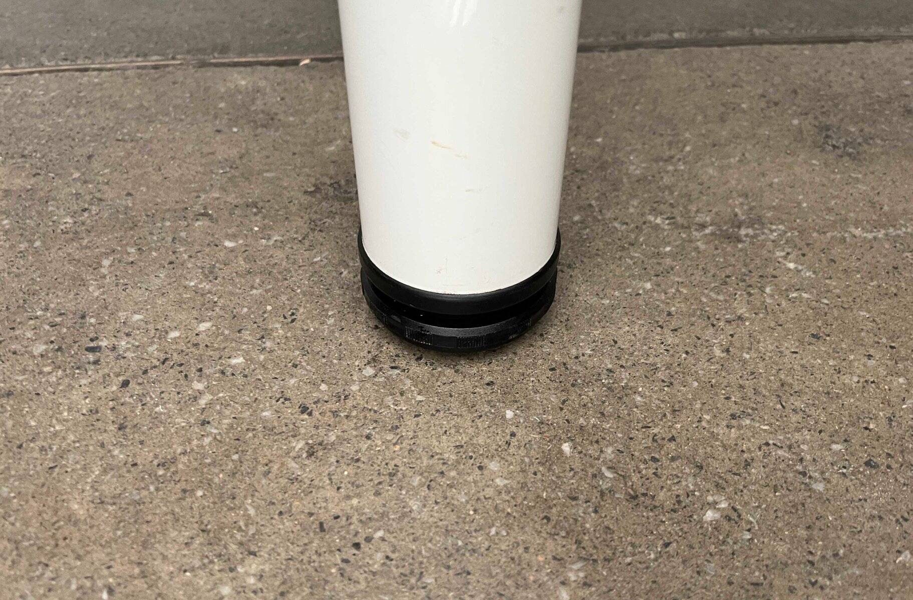 Postmodern Italian vintage dining table with terrazzo-style surface, 1980s.