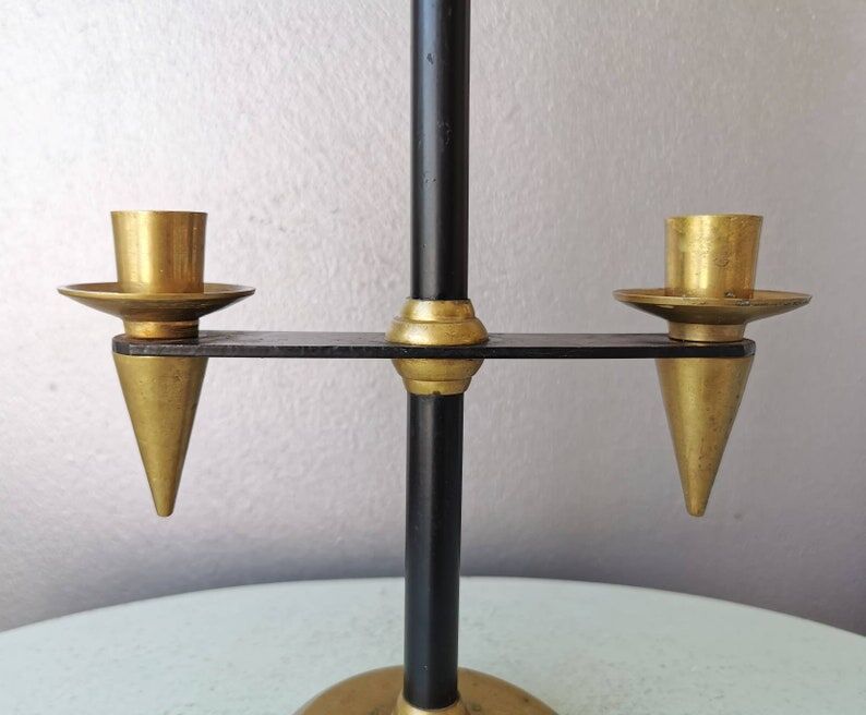 Brass chandelier, 70s