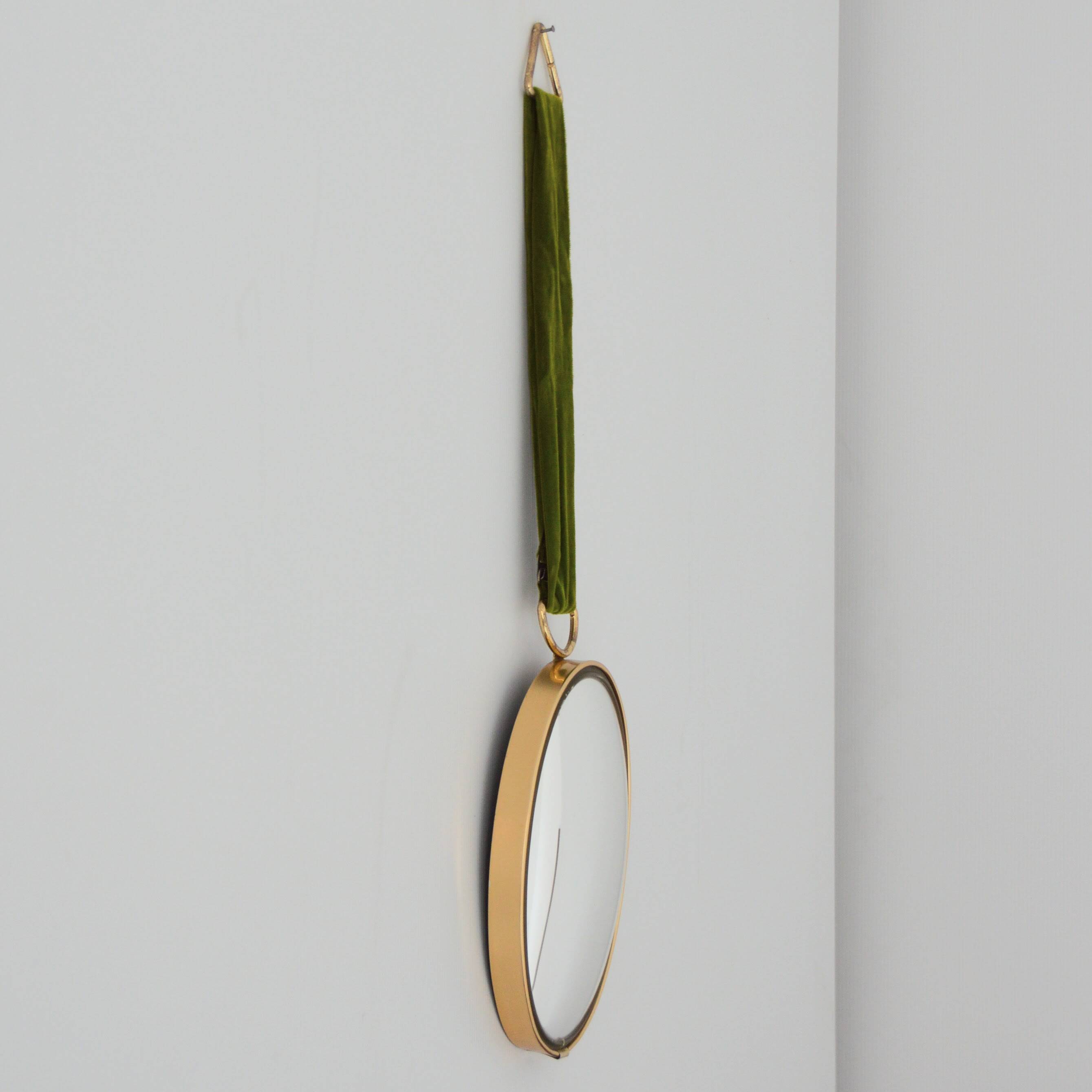 Small oval domed mirror / witch's eye 1960 vintage