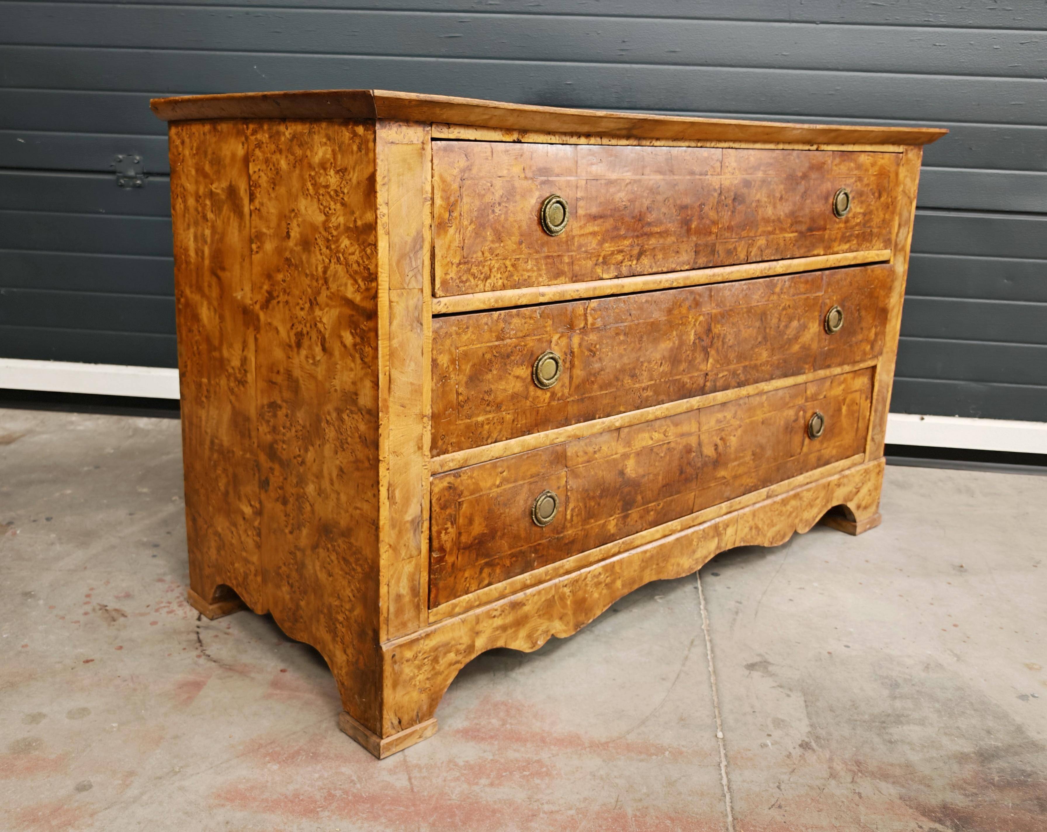 Biedermeier Commode in Poplar, Austria 1820s