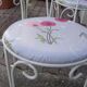 Lot of 5 armchairs for wrought iron garden lounge