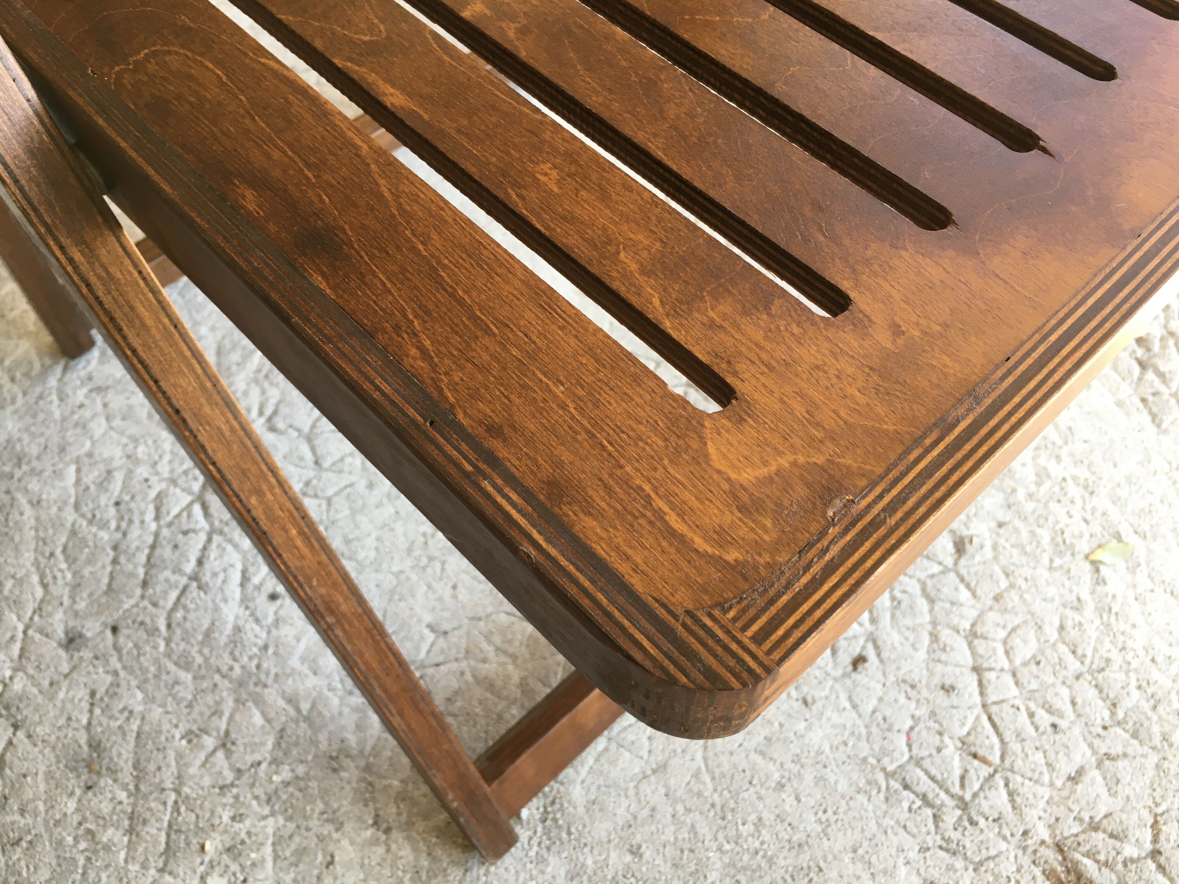 Folding wooden chair