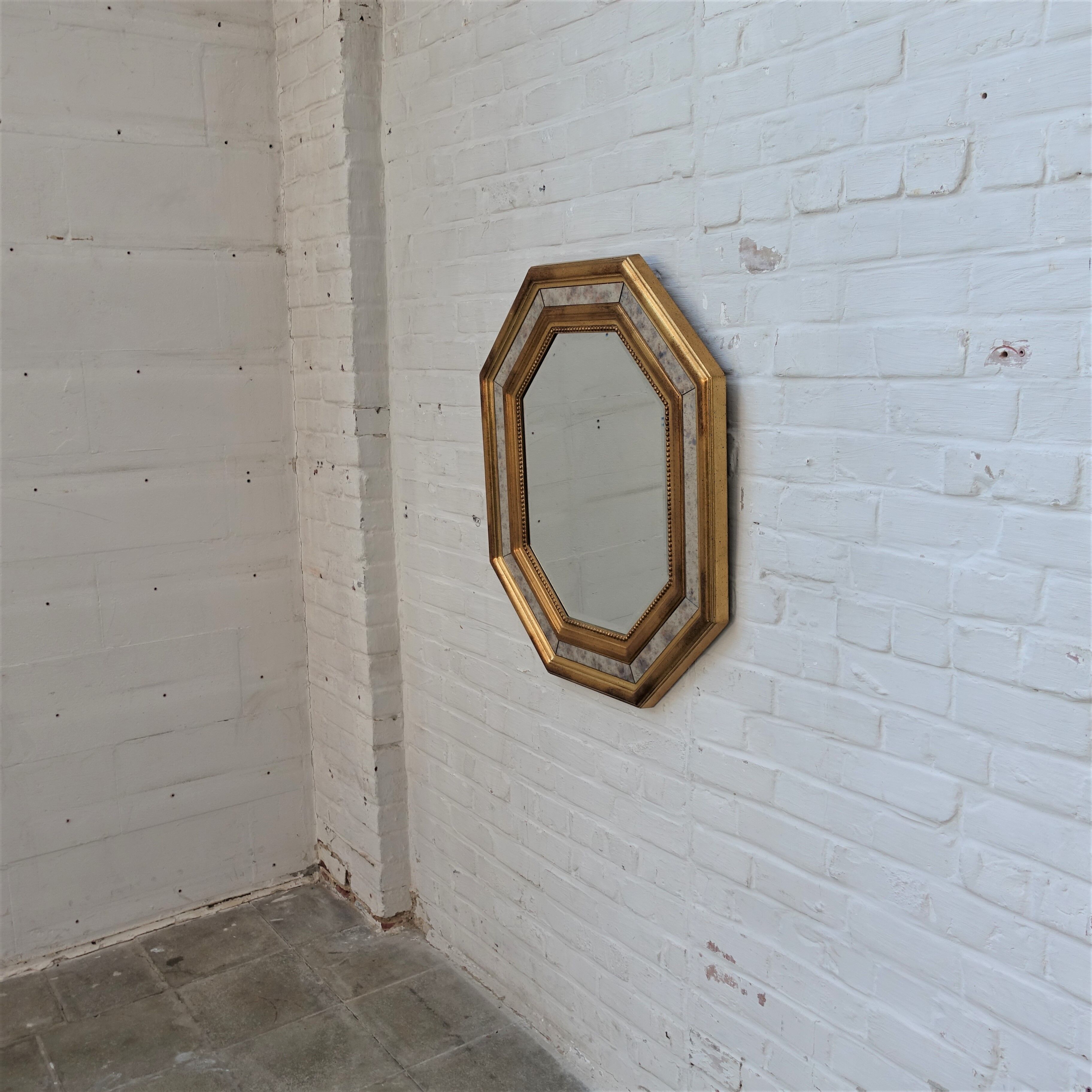 Vintage Deknudt regency mirror 70x80cm