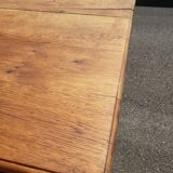 Table and chairs art deco wood and pastel