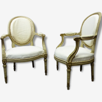 Pair of Louis XVI chairs