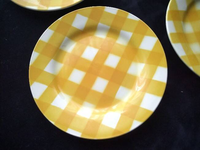 4 Dessert plates Digoin Sarreguemines Scottish model