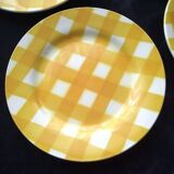 4 Dessert plates Digoin Sarreguemines Scottish model