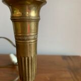 Pied de lampe laiton bougeoir