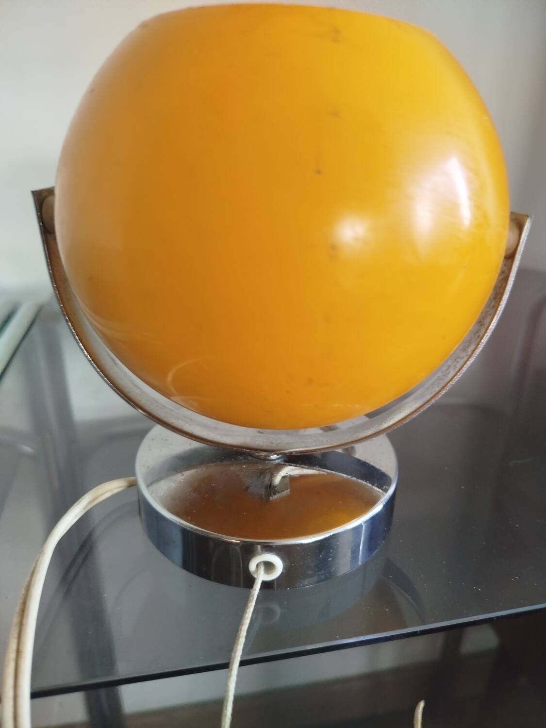 Yellow eyeball lamp, 1979s