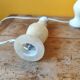 Lampe en pierre marbrée  beige -  petite lampe albâtre