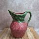 Strawberry-shaped earthenware jug – vintage ceramic