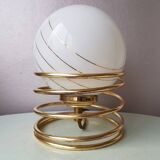 Golden spiral lamp from the 70s
