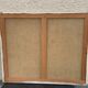 Canvas on village scene frame signed vintage Denise