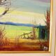 Original Swedish Mid-Century Oil on Panel" Nature" by Harry Petersen - Vintage and Framed