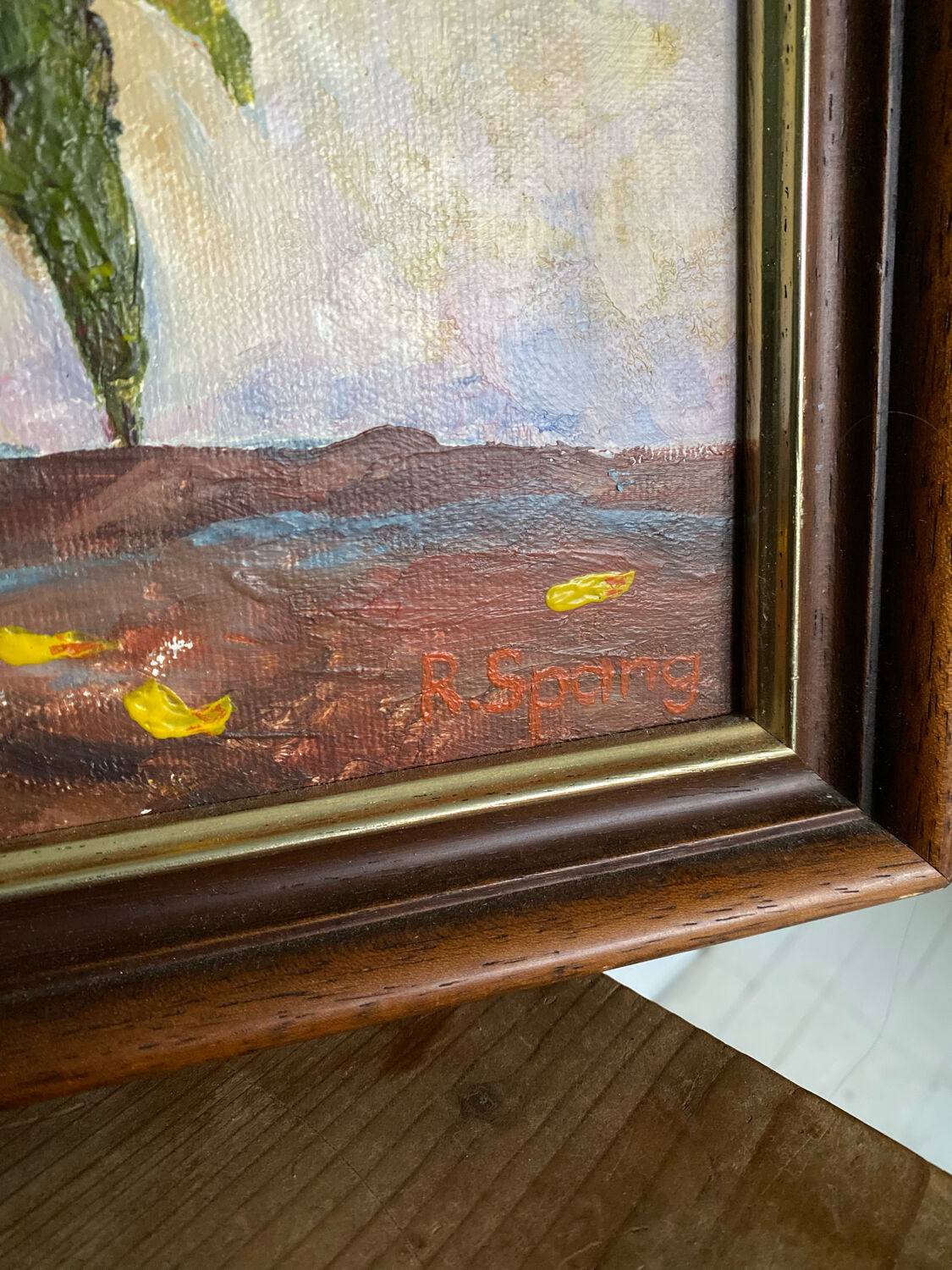 Signed painting bouquet of sunflowers 1985