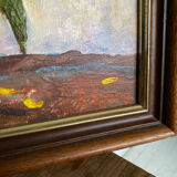 Signed painting bouquet of sunflowers 1985