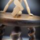 Tabouret tripode bois tourné
