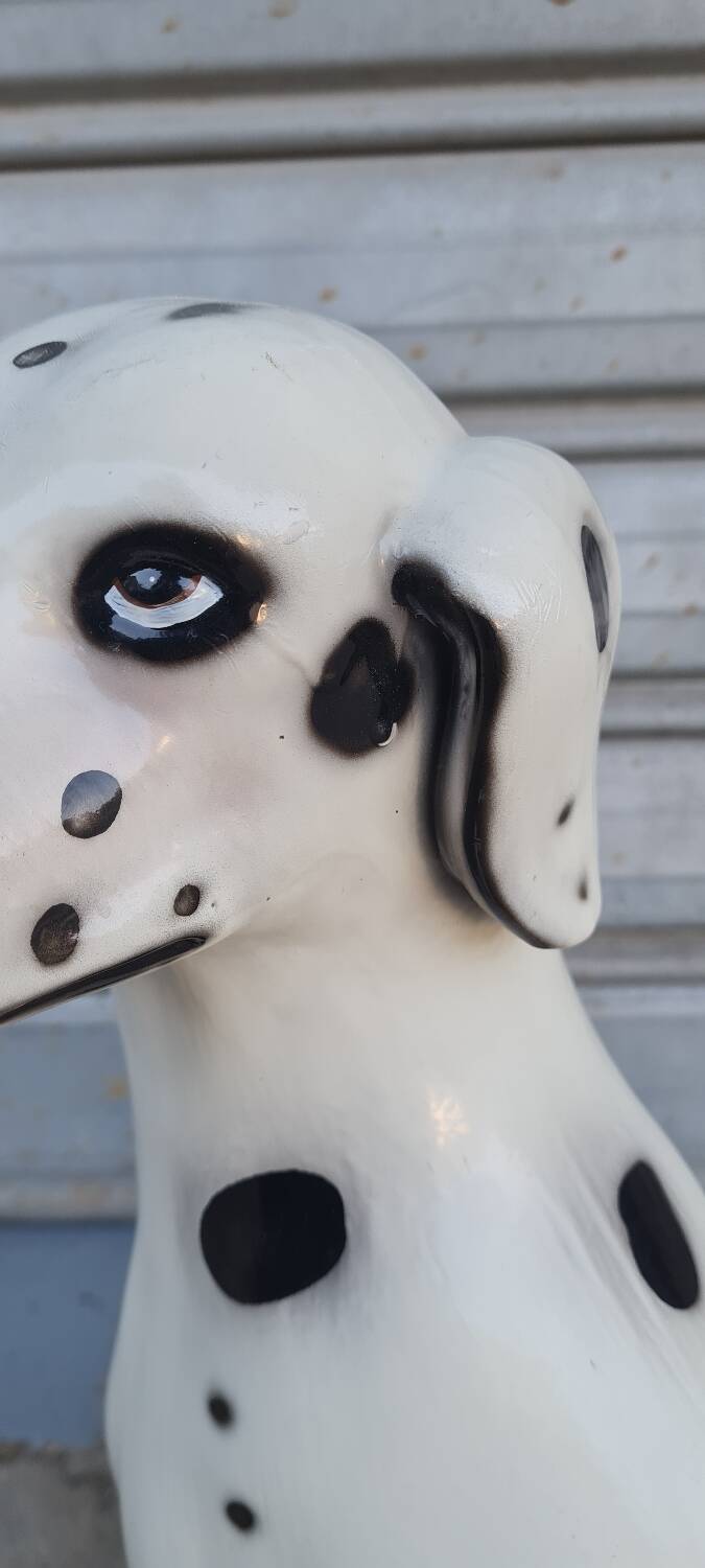 Dalmatian dog in earthenware from the 70s