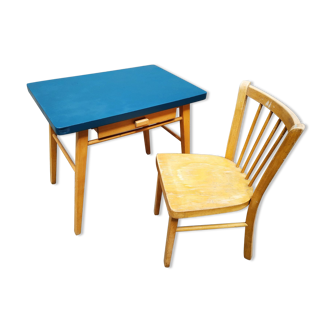 Bureau et chaise enfant Baumann 50's