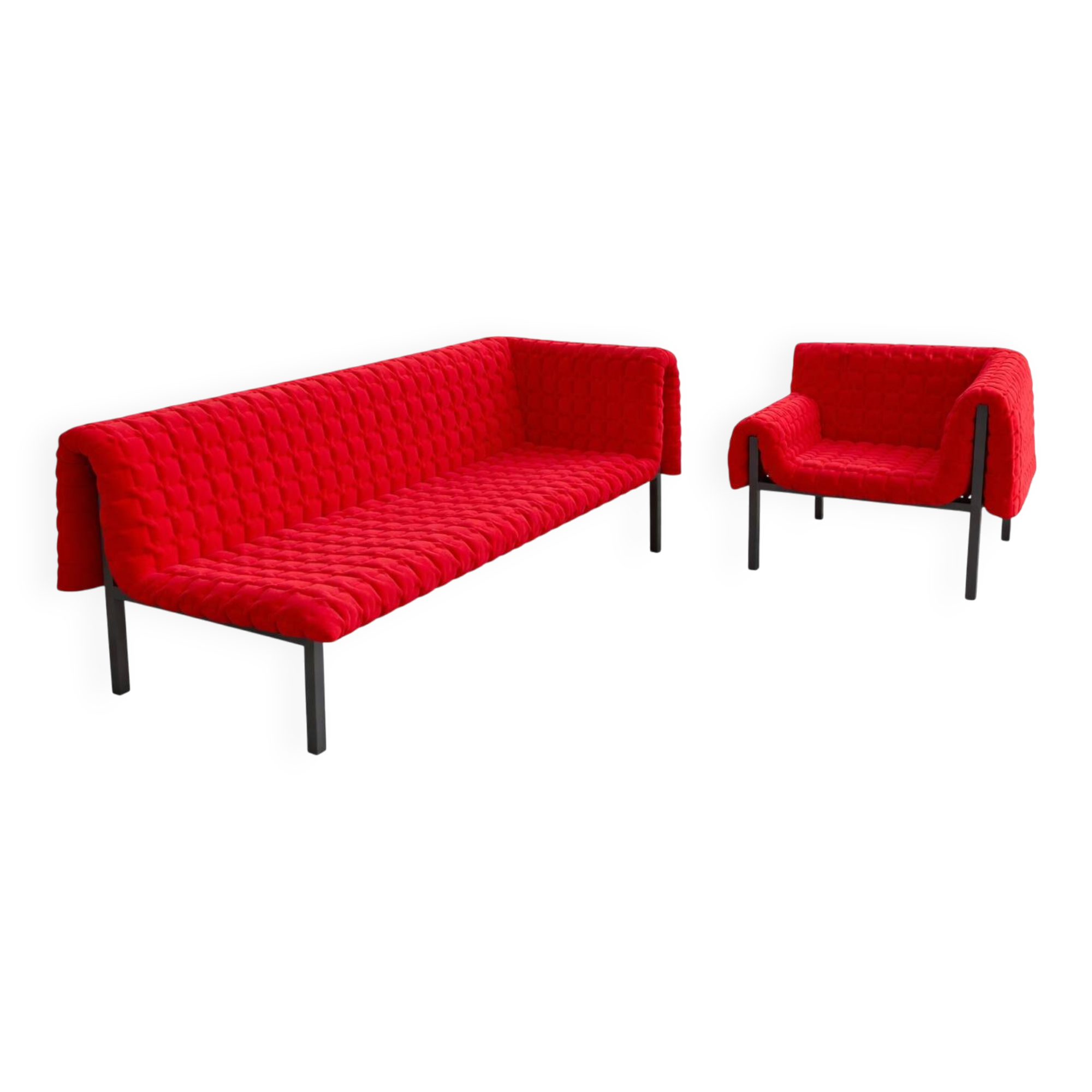 Inga Sempe - Ligne Roset Armchair and Chaise Longue model Ruché