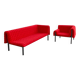Inga Sempe - Ligne Roset Armchair and Chaise Longue model Ruché