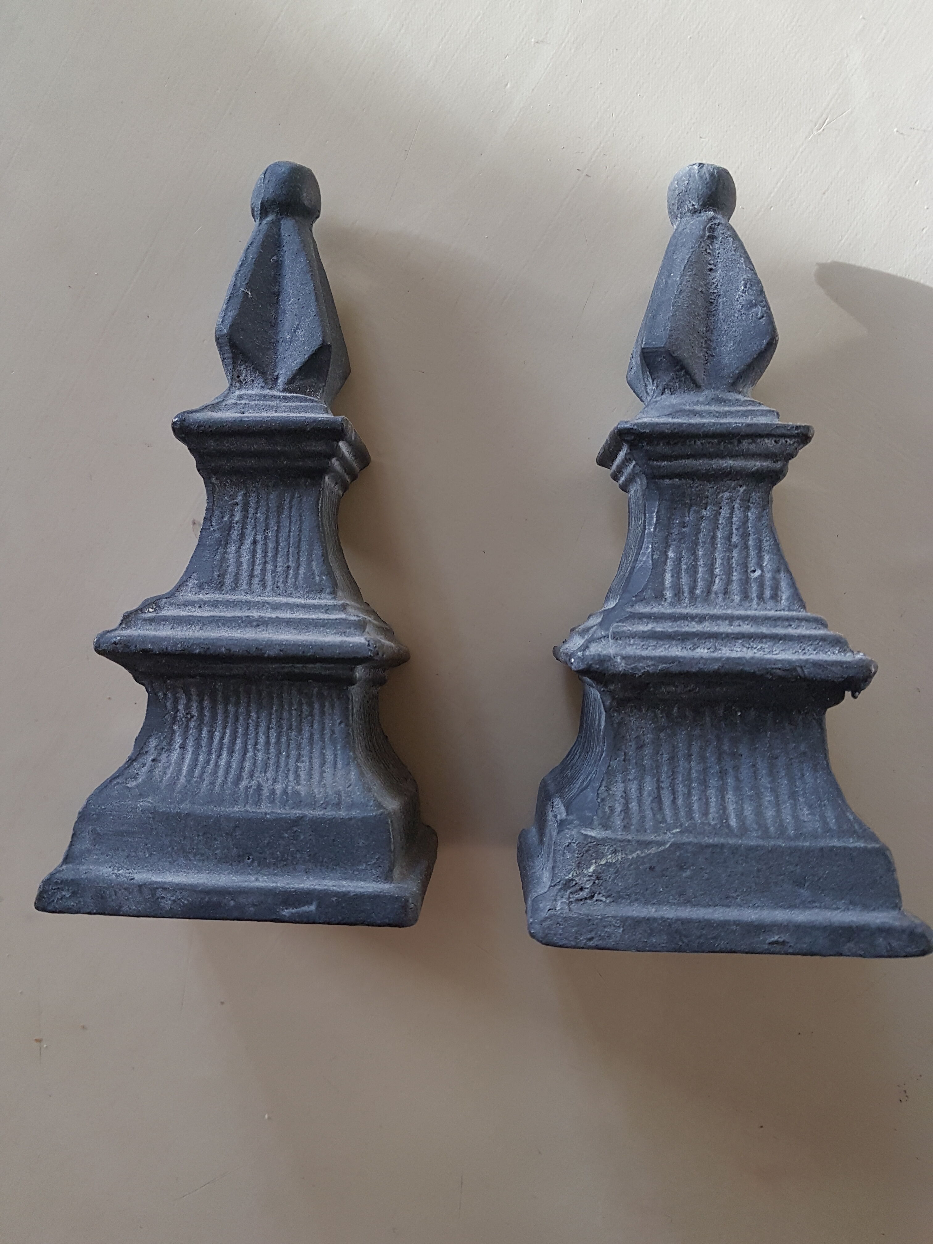 Pair of metal books greenhouse or door lock