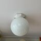 Vintage porcelain and opaline ceiling lamp Art Deco