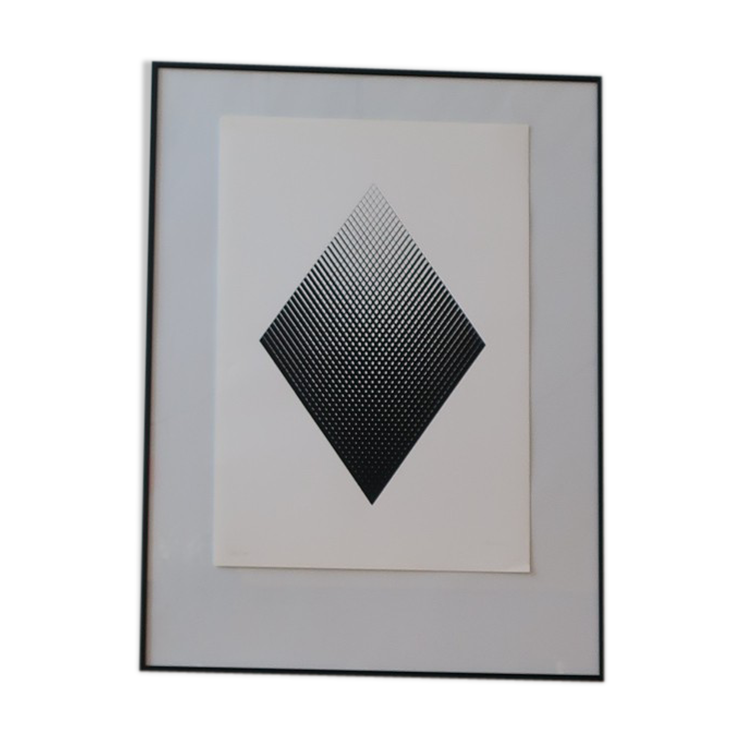 Getulio Alviani silkscreen numbered and signed in pencil, 100 copies