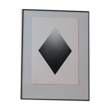 Getulio Alviani silkscreen numbered and signed in pencil, 100 copies