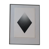 Getulio Alviani silkscreen numbered and signed in pencil, 100 copies
