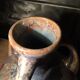 Vase in flamed sandstone with 3 handles Gustave de Bruyn earthenware Fives 1930